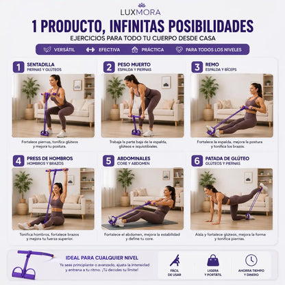 LuxMora™ Fitness Pro 2X1 La forma más práctica de entrenar desde casa sin complicaciones